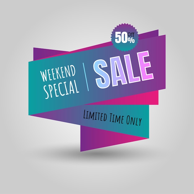 Vector sale banner infographics design.