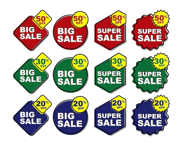 Sale banner label collections