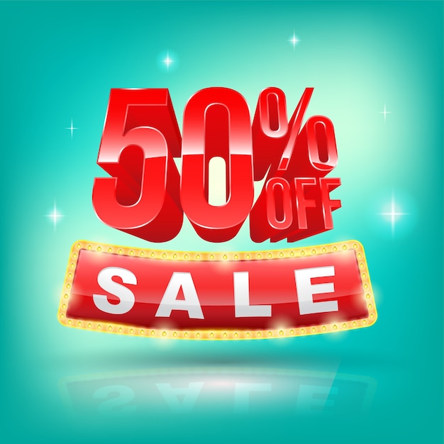 Sale banner  for promotion discount advertising element.