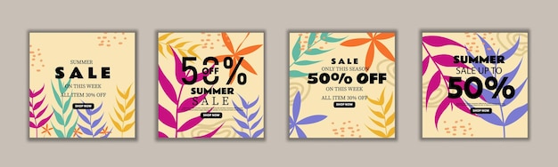 Sale banner template design big sale special offer end of season special offer banner illustration