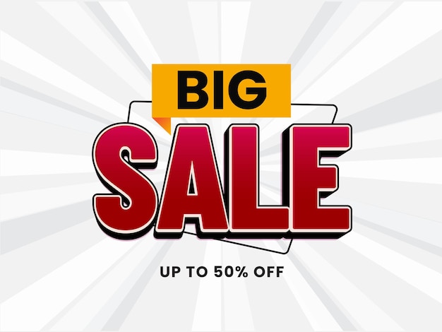 Vector sale banner template design big sale special offer