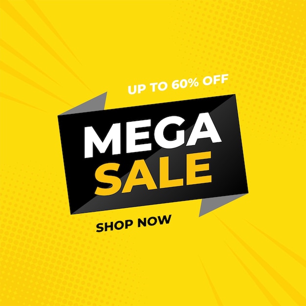 Vector sale banner template design mega sale special offer mega sale special offer banner banner sale pr