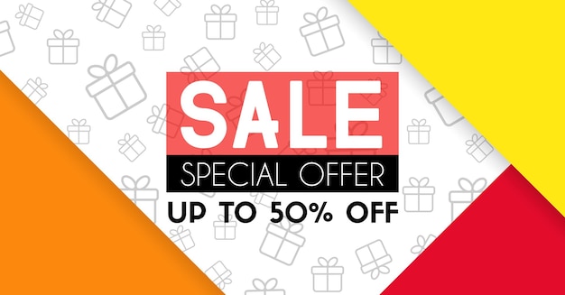 Sale banner template design Special offer