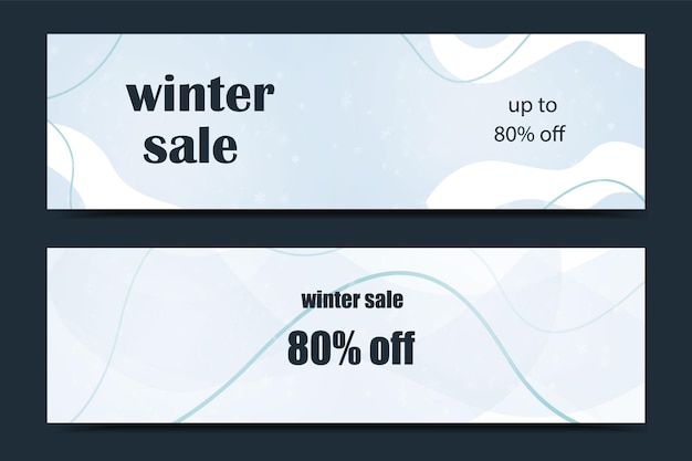 sale banner template design, winter banner. big sale special offer. vector illustration