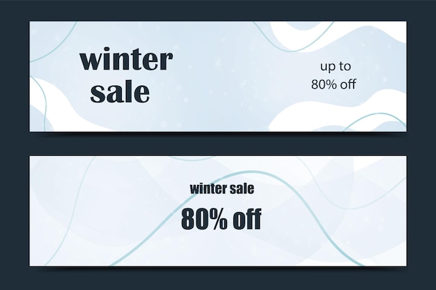 Vector sale banner template design, winter banner. big sale special offer. vector illustration