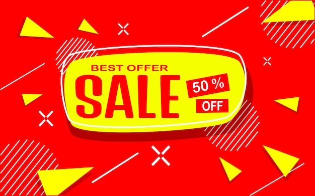 Sale banner template design with background special offer banner vector illustration