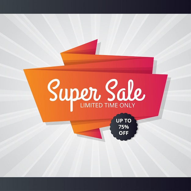 Sale banner template design