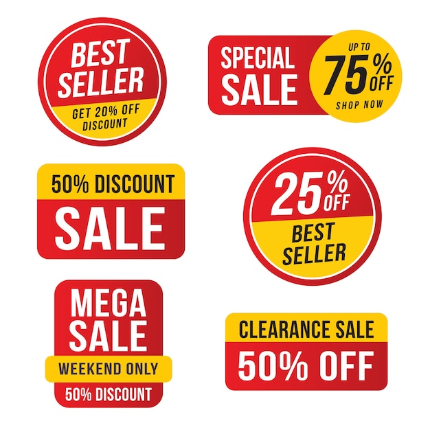 Vector sale banner template design