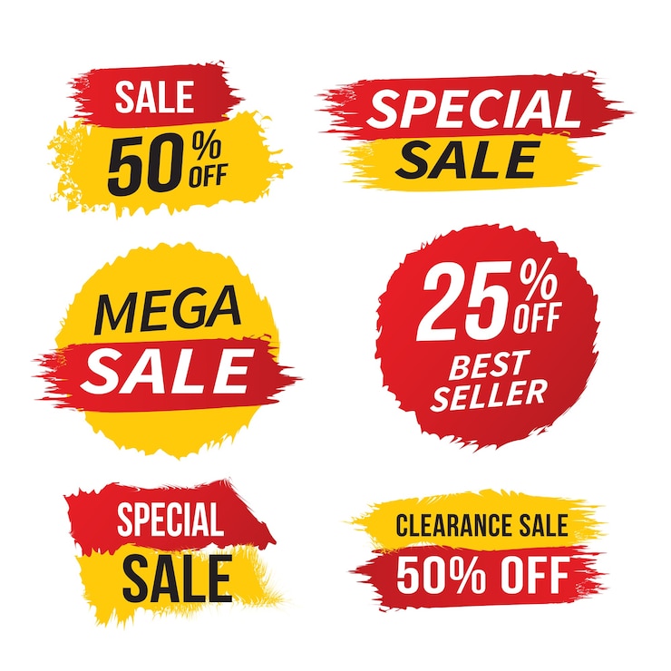 Vector sale banner template design