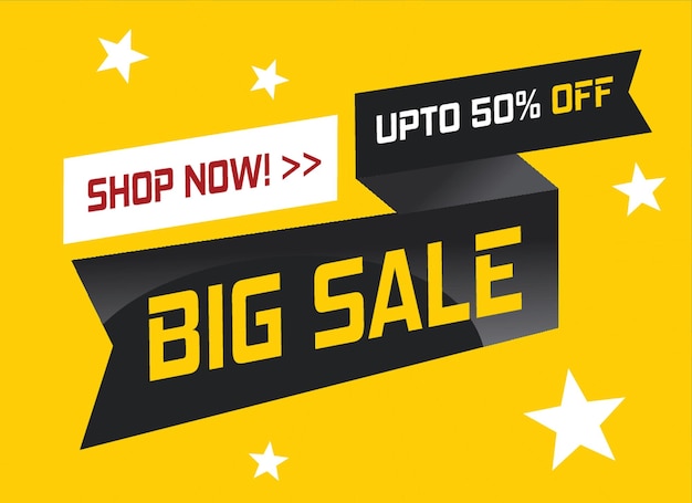 Vector sale banner template design