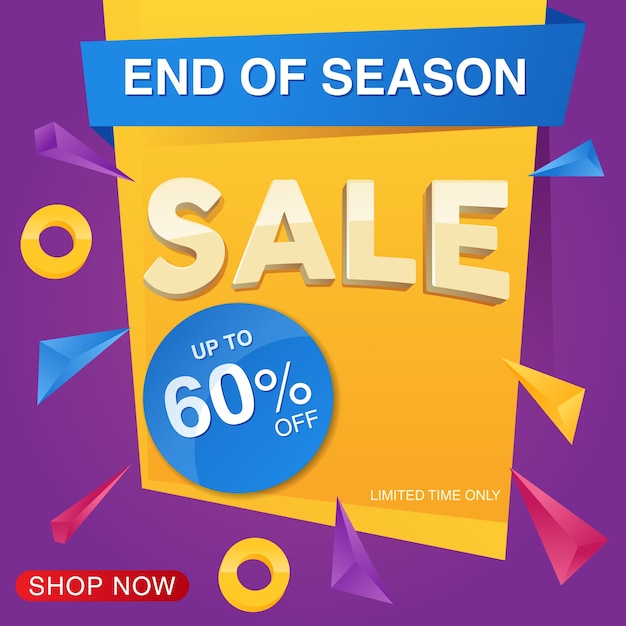 Sale banner template design