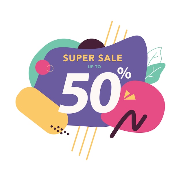 Vector sale banner template