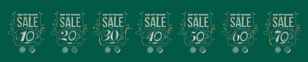 Vector sale discount banner discount offer price tag  vector modern sticker illustration