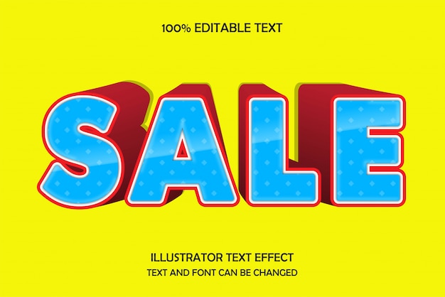 Sale, editable text effect modern arch style