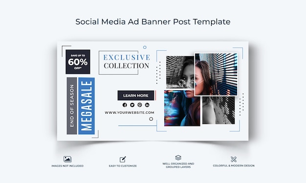 Sale Facebook Ad Banners Template