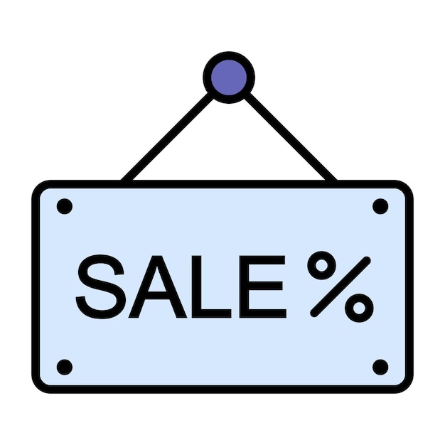 Vector sale flat illustration