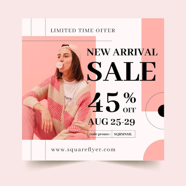 Vector sale flyer template