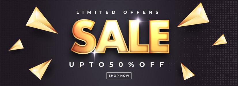 Premium Vector | Sale header or banner design