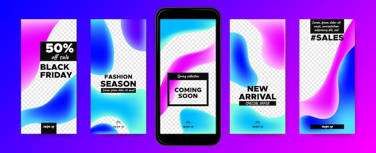 Vector sale instagram story collection