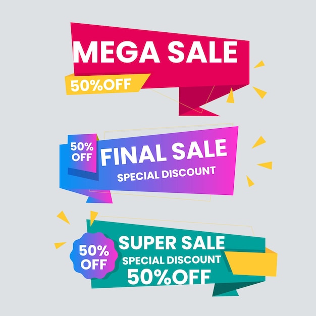 sale label collection set set ribbon banner and label sticker sale offer and badge tag sale adverti