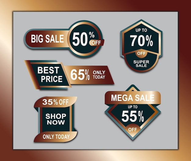 Sale label collection template