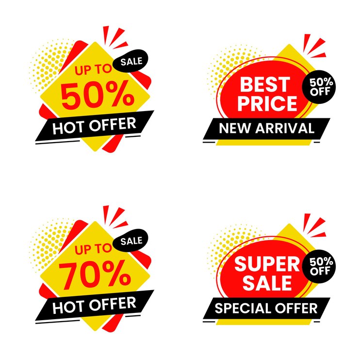 Sale Label Design Collection