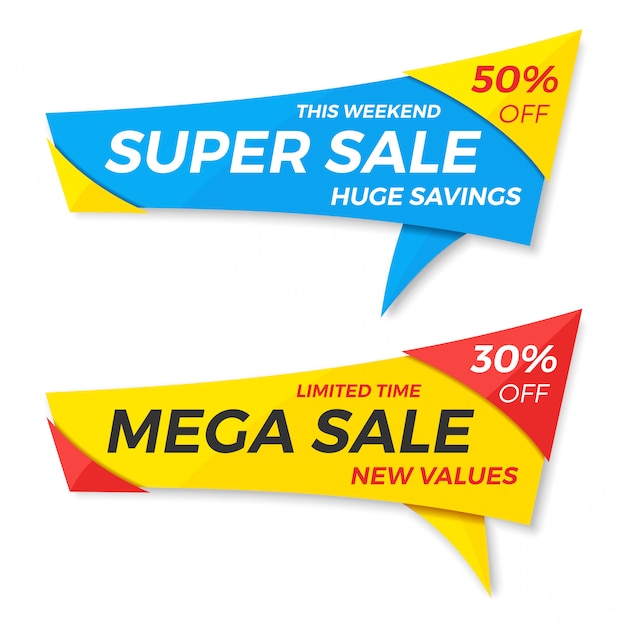 Sale label price tag banner badge template sticker .