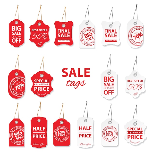 Sale labels big set