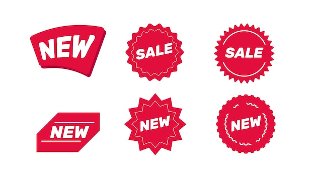 Vettore sale labels set