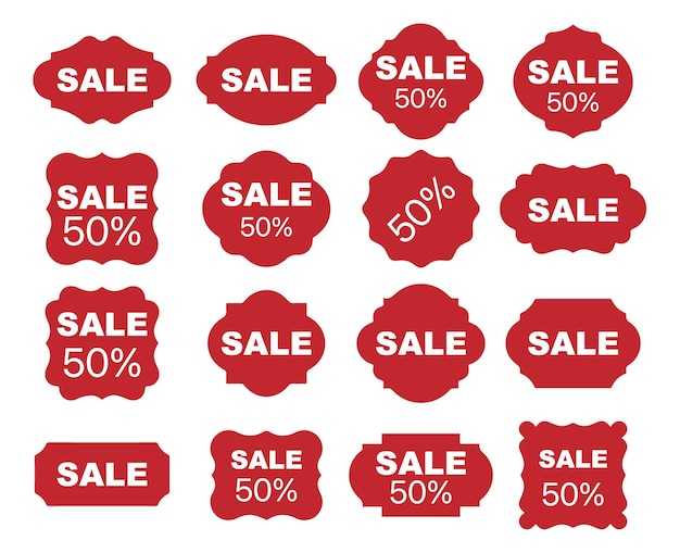 Sale labels vectorr design illustration