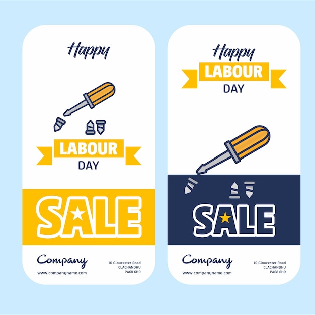 Sale labour day banner