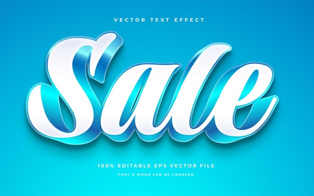 Sale modern editable text effect