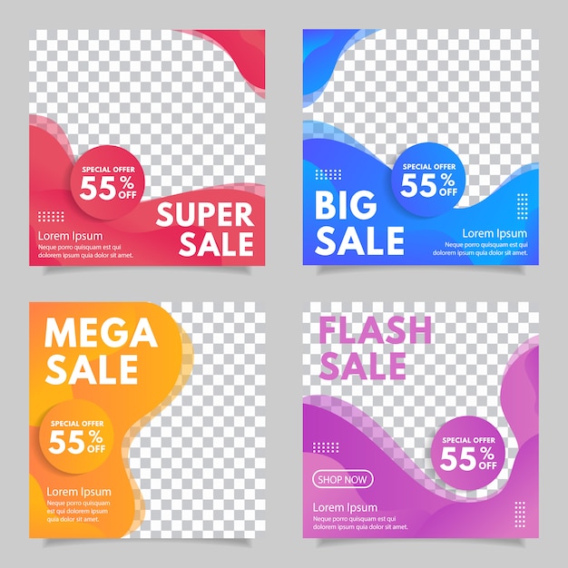 Vector sale, offer, advertisement.