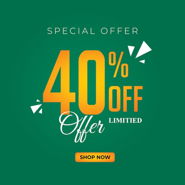 sale offer discount offer special discount special discount offer 40 percent off