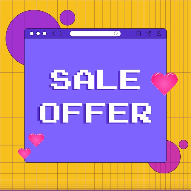 Sale offer vector template