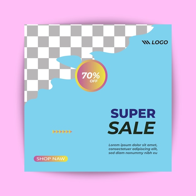 Vector sale post design