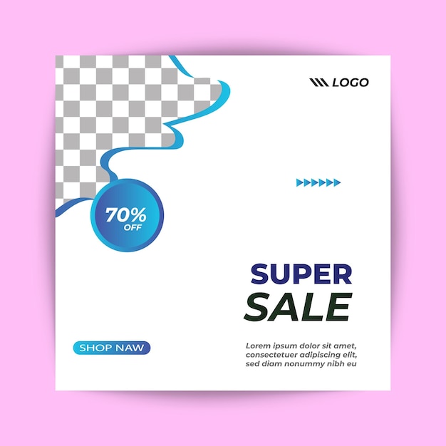 Vector sale post design