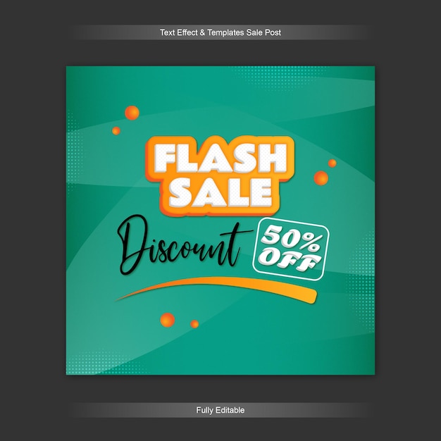 Vector sale post template