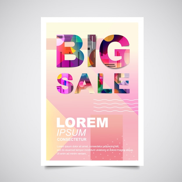 Sale poster background