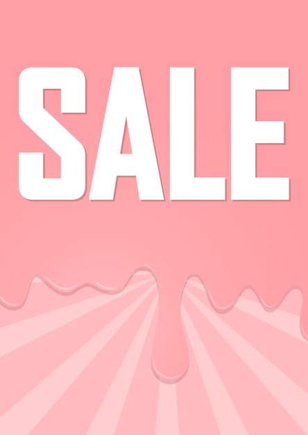 Sale poster design template or banner for shop and online store vector illustration