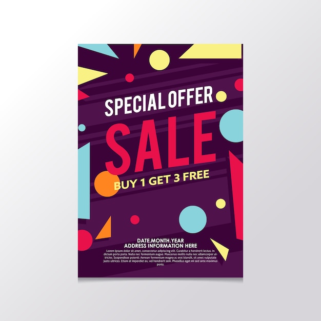 Vector sale poster