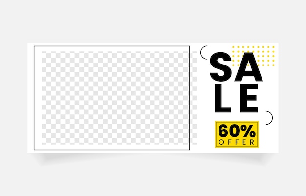 Vector sale promotion banner product website template design