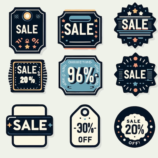 Sale promotion icon symbols 2