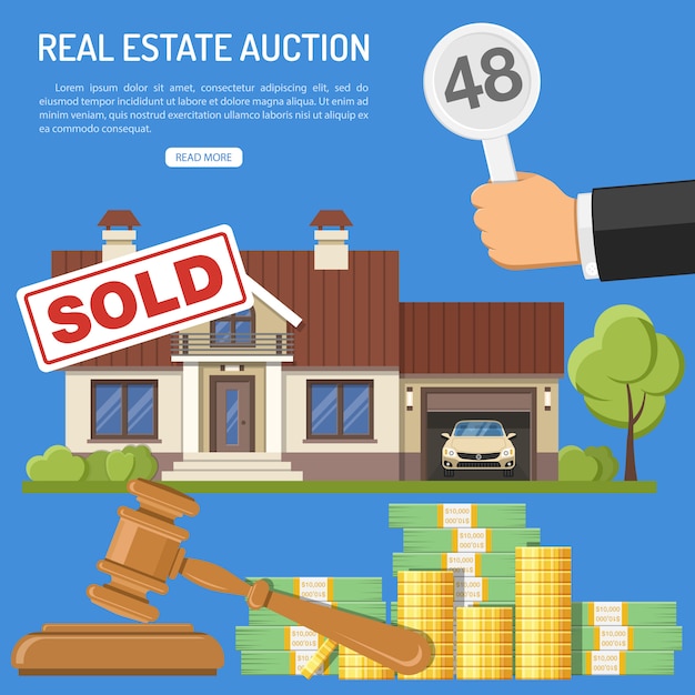 Sale real estate at auction