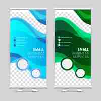 Vector sale rollup banner design template