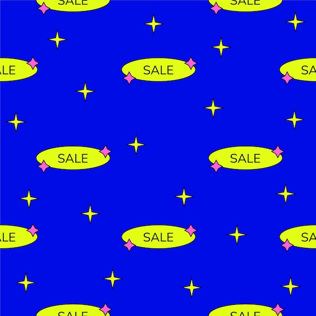 Sale seamless pattern Pattern with speech bubbles Big sale seamless background