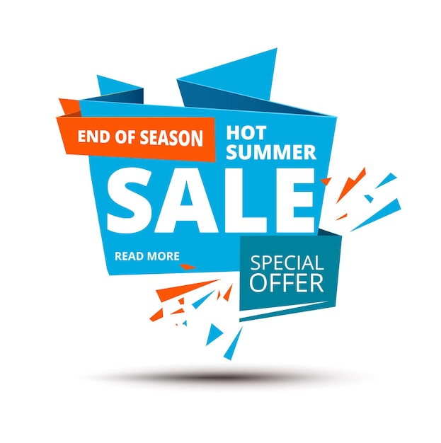 Sale Shop Promotion Vector Design Template