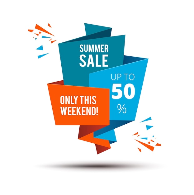Sale Shop Promotion Vector Design Template