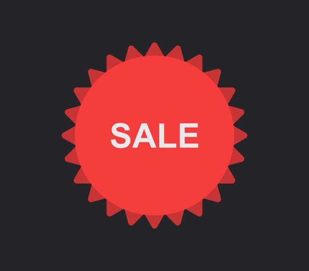 Vector sale sign