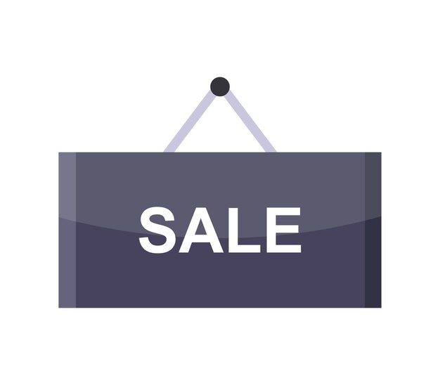 Vector sale sign